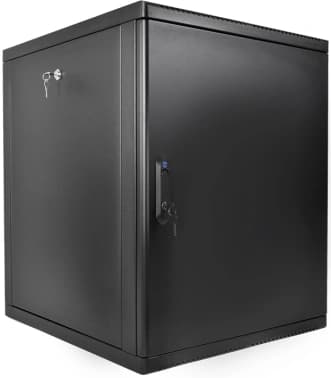 Шкаф коммутационный ЦМО (ШРН-М-15.500.1-9005) настенный 15U 600x520мм пер.дв.металл 130кг черный 456мм 23.94кг 180град. 745мм IP20 сталь - фото 2