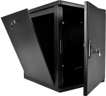 Шкаф коммутационный ЦМО (ШРН-М-15.500.1-9005) настенный 15U 600x520мм пер.дв.металл 130кг черный 456мм 23.94кг 180град. 745мм IP20 сталь - фото 5