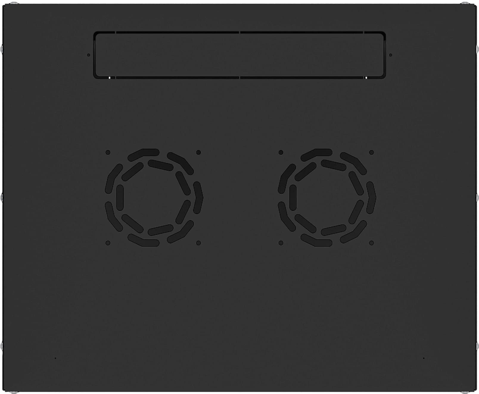 Шкаф коммутационный NTSS Lime (NTSS-WL9U5545GS-BL) настенный 9U 550x450мм пер.дв.стекл несъемн.бок.пан. 30кг черный 370мм 12кг 110град. 500мм IP20 сталь - фото 4