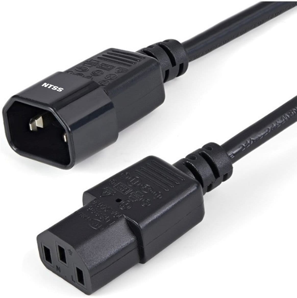 Шнур питания NTSS NTSS-PC13142 C13-С14 проводник.:3x0.75мм2 1.8м 220/250В 10А черный - фото 4