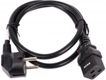 Шнур питания NTSS NTSS-PC19771 C19-Schuko проводник.:3x1.5мм2 1.8м 220/250В 16А черный - фото 2