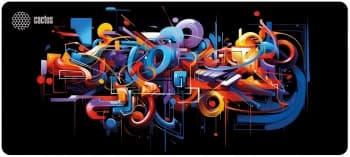 Коврик для мыши Cactus Graffiti рисунок 900x400x2мм (CS-MP-PRO10ХXL) - фото 2