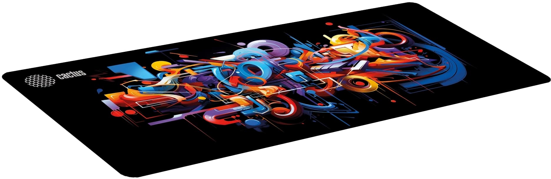 Коврик для мыши Cactus Graffiti рисунок 900x400x2мм (CS-MP-PRO10ХXL) - фото 4