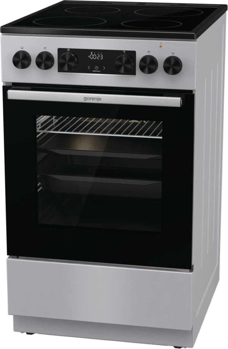 Плита Электрическая Gorenje GEC5C41SG серый стеклокерамика (без крышки) - фото 4