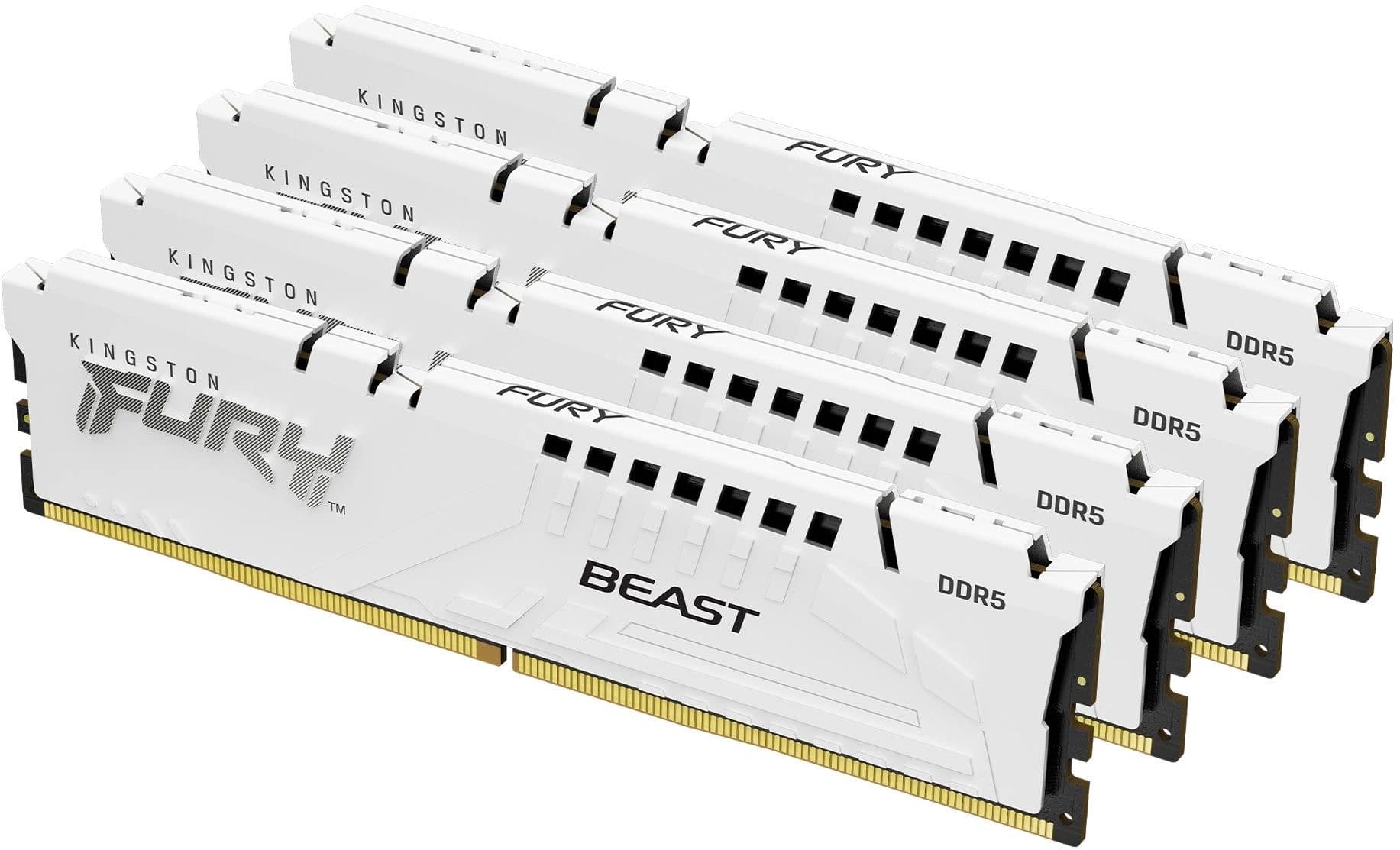Память DDR5 4x32GB 5200MHz Kingston KF552C40BWK4-128 Fury Beast RTL Gaming PC5-41600 CL40 DIMM 288-pin 1.25В kit single rank с радиатором Ret