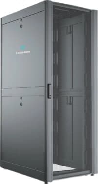 Шкаф серверный C3 Solutions (C3.RF2401) напольный 24U 600x1050мм пер.дв.перфор. 2 бок.пан. направл.под закл.гайки 1500кг черный 1182мм металл - фото 2