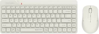 Клавиатура + мышь A4Tech Fstyler FG2200 Air2 клав:бежевый мышь:бежевый USB беспроводная slim (FG2200 AIR2 BEIGE) - фото 2