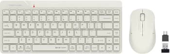 Клавиатура + мышь A4Tech Fstyler FG2200 Air2 клав:бежевый мышь:бежевый USB беспроводная slim (FG2200 AIR2 BEIGE) - фото 5
