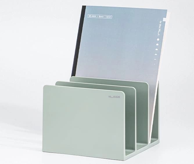 Подставка-ограничитель для книг Deli NS006GREEN Nusign 162x162x122мм зеленый - фото 4