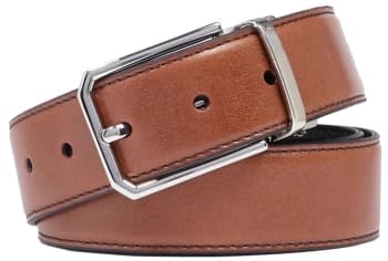 Ремень мужской The Bridge Brunelleschi 03450401/6V-110х3.5см коричневый/черный натур.кожа - фото 2