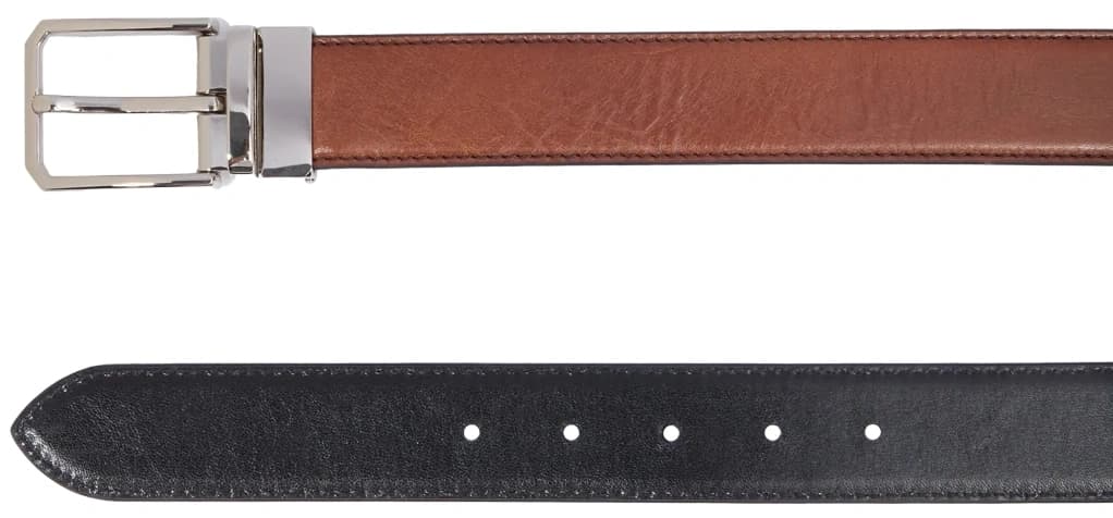 Ремень мужской The Bridge Brunelleschi 03450401/6V-110х3.5см коричневый/черный натур.кожа - фото 4