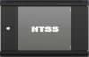 Шкаф коммутационный NTSS NTSS-W12U6045GS (NTSS-W12U6045GS-BL) настенный 12U 570x450мм пер.дв.стекл 60кг черный 350мм 22.2кг 220град. 635мм IP20 сталь - фото 3