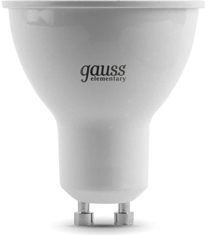 Лампа светодиодная Gauss Elementary 13631 11Вт цок.:GU10 софит 220B св.свеч.бел.хол. MR16 (упак.:10шт) - фото 4