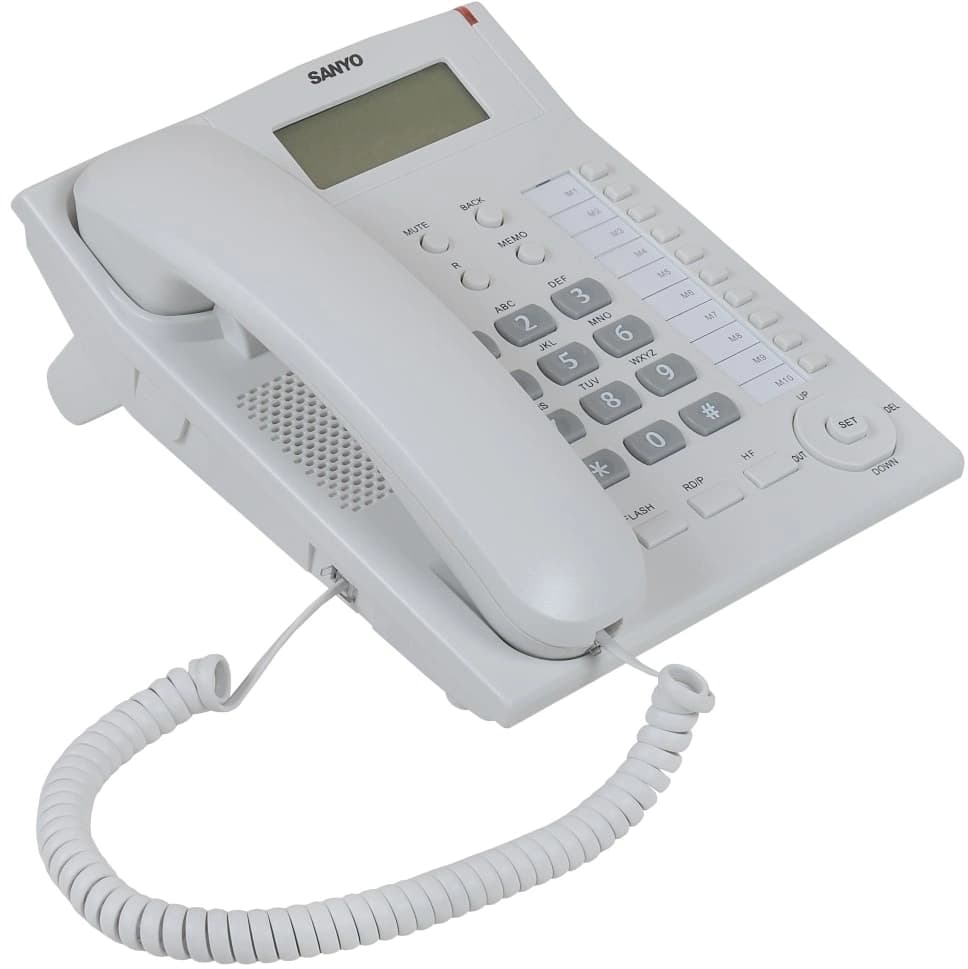 Телефон проводной Sanyo RA-S517W белый - фото 4