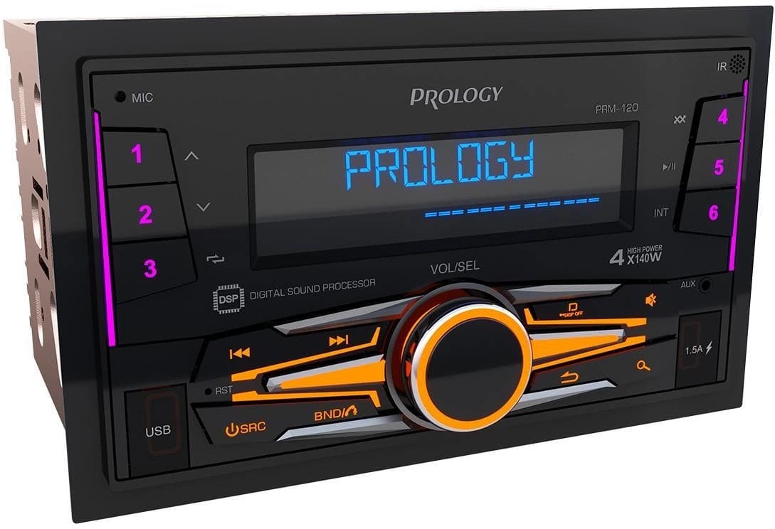 Автомагнитола Prology PRM-120 2DIN 4x140Вт v4.2 AUX DSP 3 ПДУ (PRPRM120) - фото 4