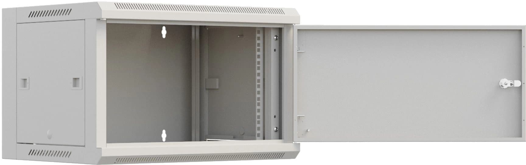 Шкаф коммутационный NTSS Премиум (NTSS-W9U6045FD) настенный 9U 600x450мм пер.дв.металл 60кг серый 350мм 20кг 220град. 370мм IP20 сталь - фото 5