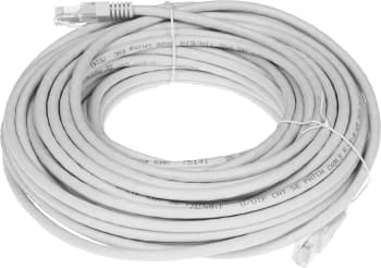 Патч-корд Rexant 18-1011 UTP RJ-45 вил.-вилка RJ-45 кат.5E 20м серый ПВХ - фото 2