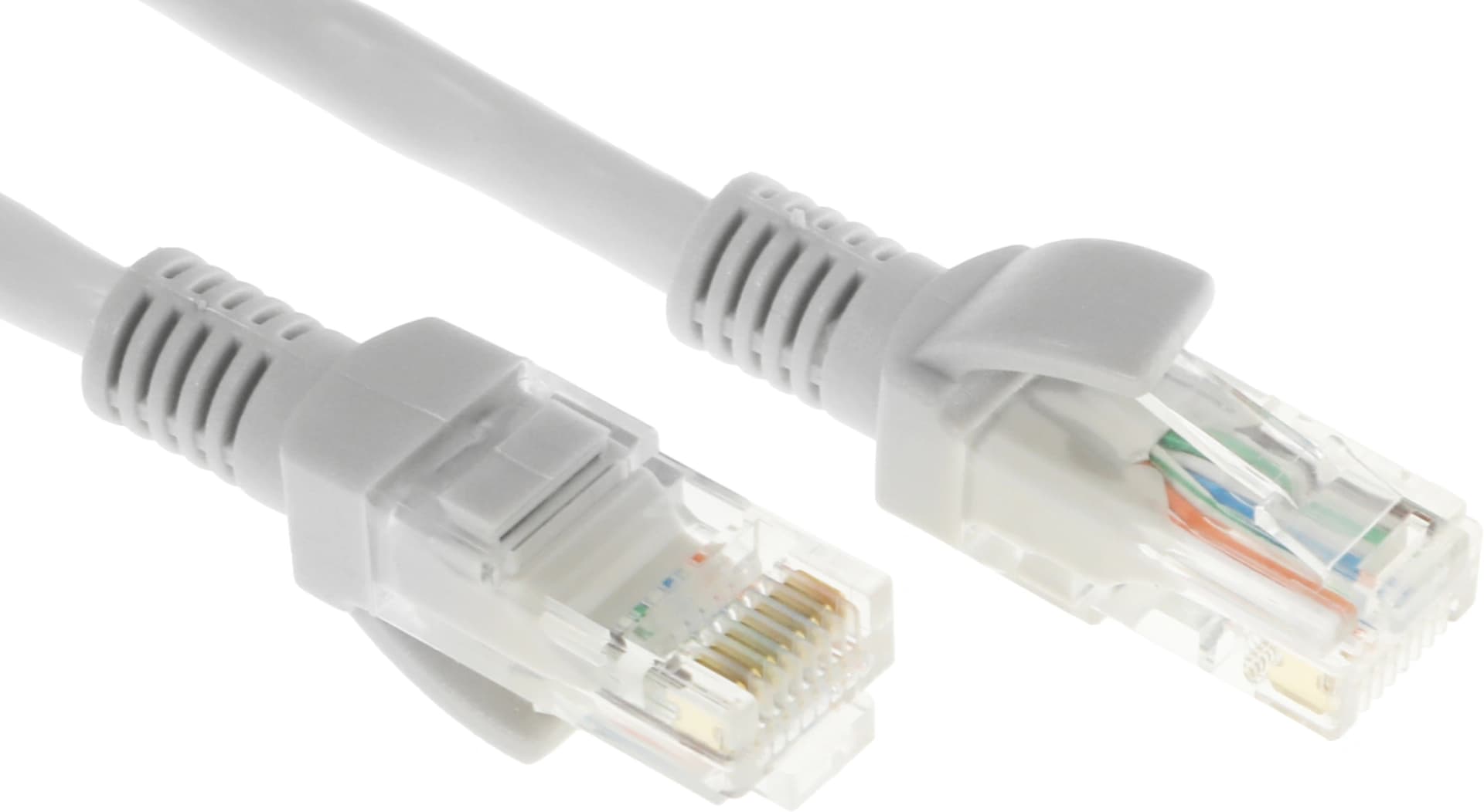 Патч-корд Rexant 18-1005 UTP RJ-45 вил.-вилка RJ-45 кат.5E 2м серый ПВХ - фото 1