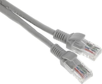 Патч-корд Rexant 18-1007 UTP RJ-45 вил.-вилка RJ-45 кат.5E 5м серый ПВХ - фото 2