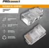 Коннектор PROconnect (05-1021-3) UTP кат.5E RJ45 прозрачный - фото 3