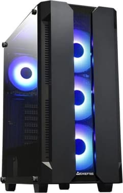 Корпус Chieftec Hunter черный без БП ATX 4x120mm 4x140mm 2xUSB3.1 audio bott PSU - фото 2