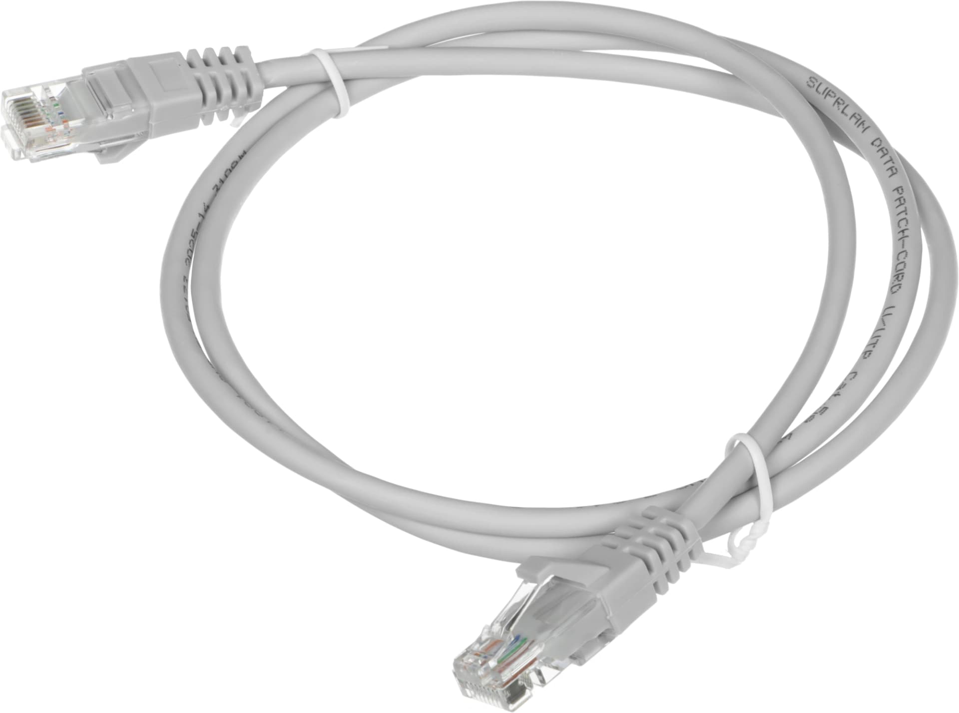 Патч-корд Suprlan 10-0142 UTP RJ-45 вил.-вилка RJ-45 кат.5E 1м серый LSZH 26AWG - фото 3