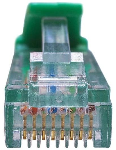 Патч-корд Suprlan 10-0158 UTP RJ-45 вил.-вилка RJ-45 кат.5E 2м зеленый LSZH 26AWG - фото 4