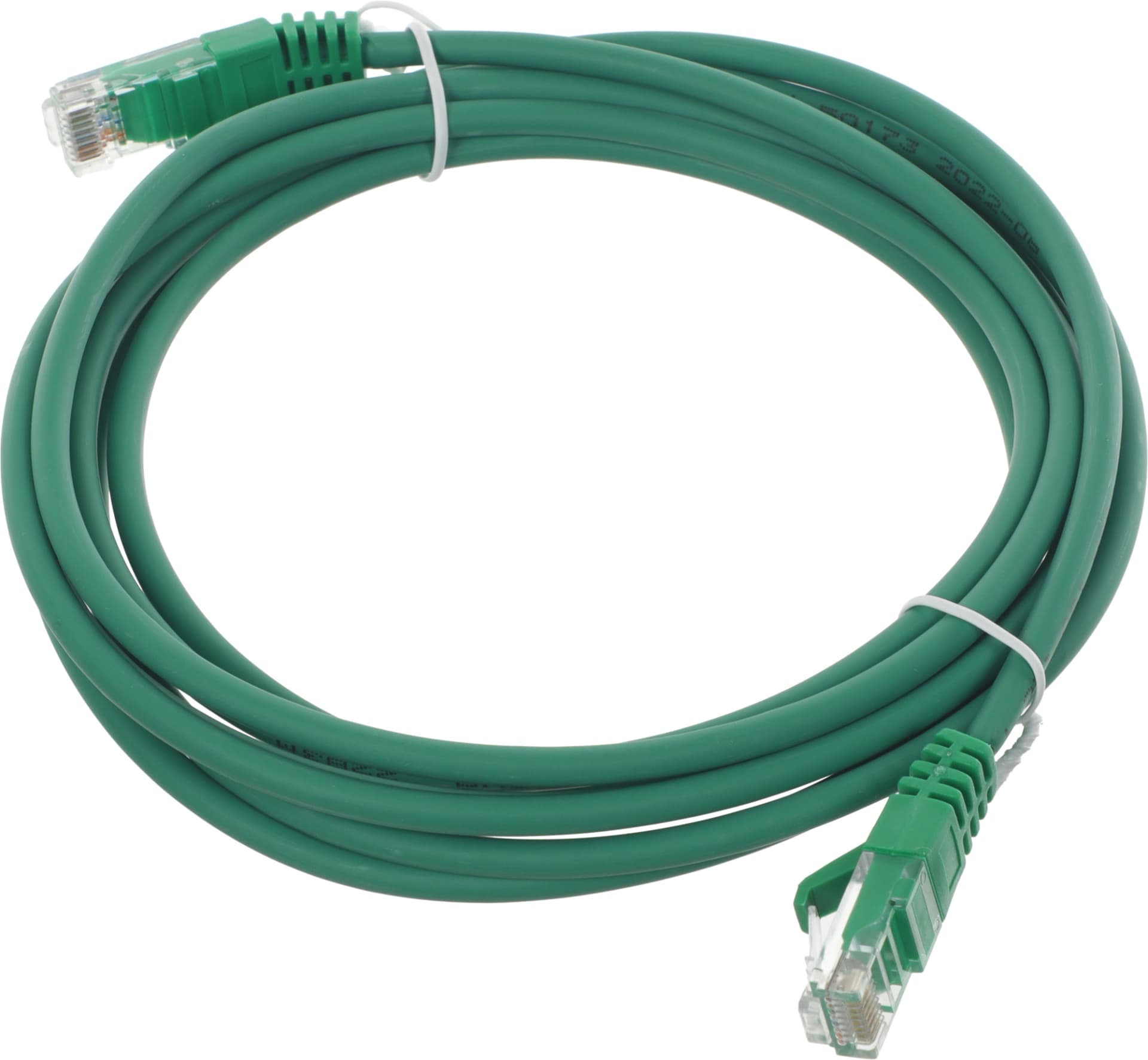 Патч-корд Suprlan 10-0159 UTP RJ-45 вил.-вилка RJ-45 кат.5E 3м зеленый LSZH 26AWG - фото 3