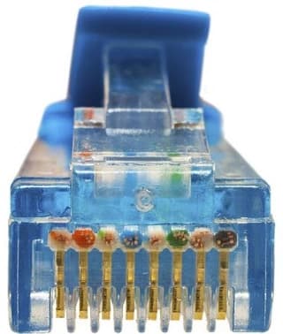 Патч-корд Suprlan 10-0148 UTP RJ-45 вил.-вилка RJ-45 кат.5E 2м синий LSZH 26AWG - фото 5