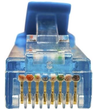 Патч-корд Suprlan 10-0149 UTP RJ-45 вил.-вилка RJ-45 кат.5E 3м синий LSZH 26AWG - фото 5