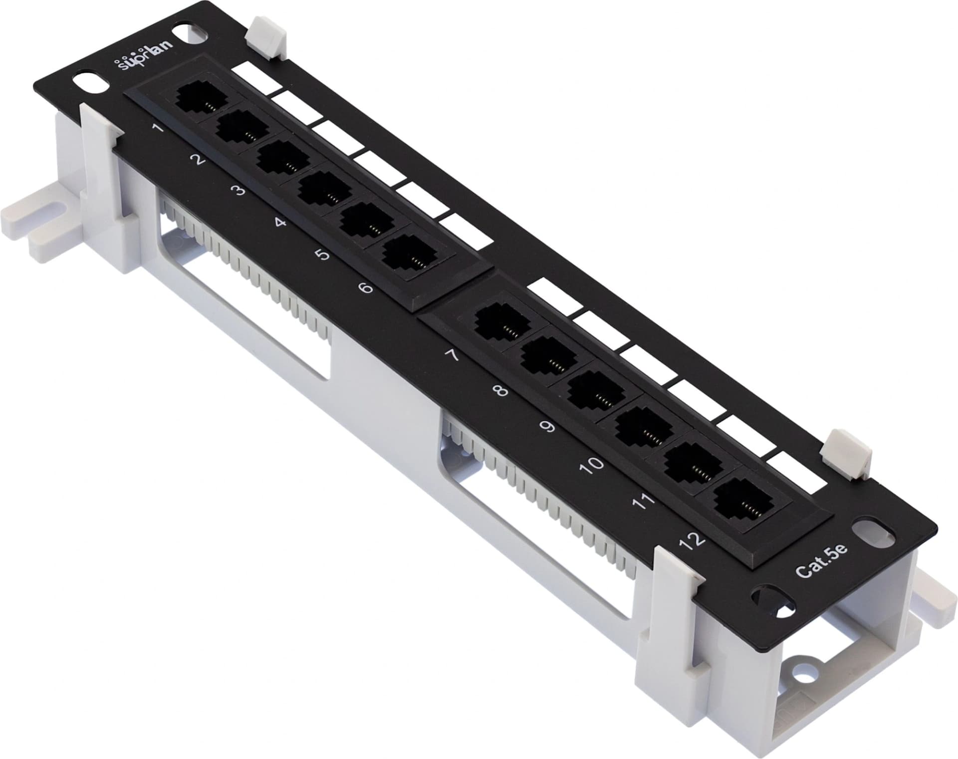Патч-панель Suprlan 10-0407 10" 1U 12xRJ45 кат.5E UTP - фото 1