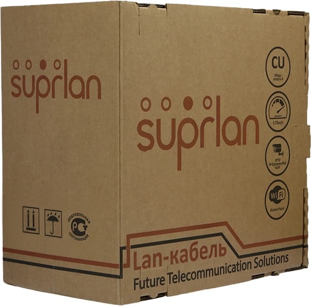 Кабель сетевой информационный Suprlan Standard 01-1028-1 кат.5E FTP 4 пары 24AWG PE внешний 305м черный - фото 2