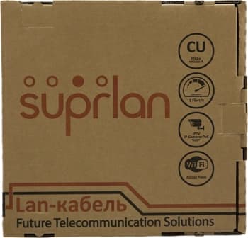 Кабель сетевой информационный Suprlan Standard 01-0320-1 кат.5E UTP 4 пары 24AWG LSZH внутренний 305м серый - фото 5