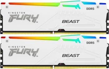 Память DDR5 2x32GB 5600MHz Kingston KF556C36BWEAK2-64 Fury Beast RGB RTL Gaming PC5-44800 CL36 DIMM 288-pin 1.25В kit single rank с радиатором Ret - фото 2