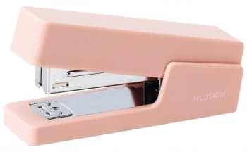 Степлер Deli ENS084 PINK Nusign 24/6 26/6 (20листов) розовый 100скоб металл/пластик коробка - фото 2