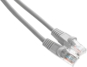Патч-корд KingPrice KP-PC-c5e-3m-g 1Гбит/с UTP 4 пары cat.5E CCA molded 3м серый RJ-45 (m)-RJ-45 (m) - фото 2