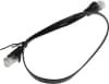 Патч-корд Buro Flat 10Гбит/с UTP 4 пары cat.6 Cu molded 0.5м черный RJ-45 (m)-RJ-45 (m) (BU-C6-FLAT-0.5M-B) - фото 3