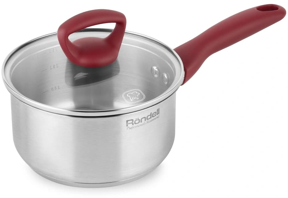 Ковш Rondell Heidi RDS-1111 1.4л. d=16см (с крышкой) стальной