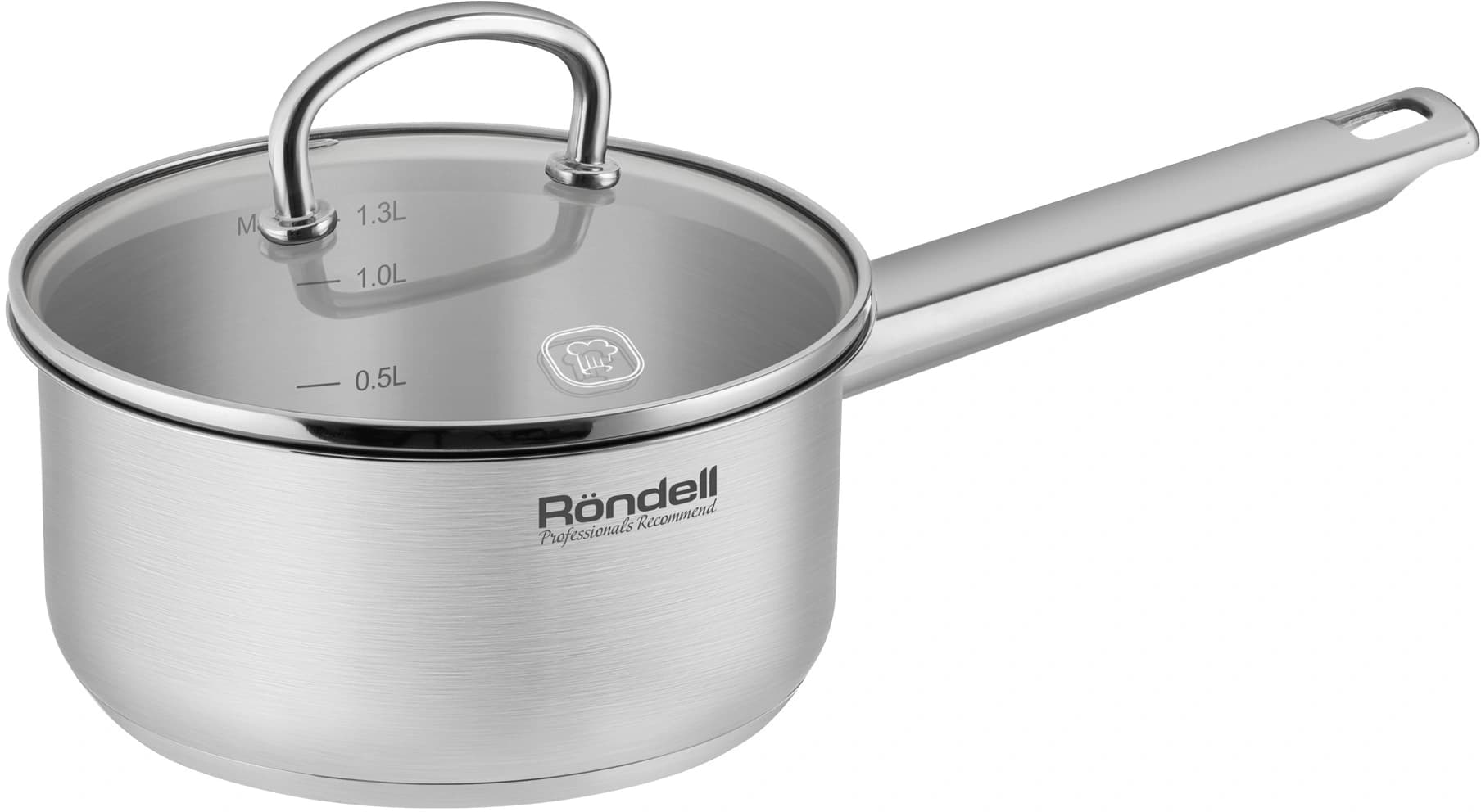 Ковш Rondell Solo RDS-1601 1.3л. d=16см (с крышкой) стальной