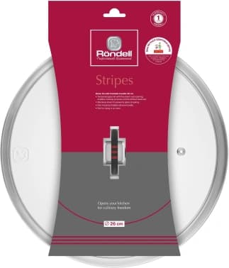 Крышка Rondell Stripes RDA-1621 d=26см крыш.прозрачный руч.серая - фото 5