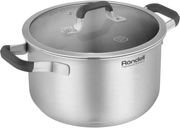 Кастрюля Rondell Stolz RDS-1754 5.2л. d=24см (с крышкой) стальной - фото 5