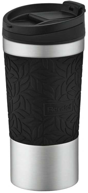 Термокружка для напитков Rondell Coupage RDS-1818 0.4л. черный картонная коробка