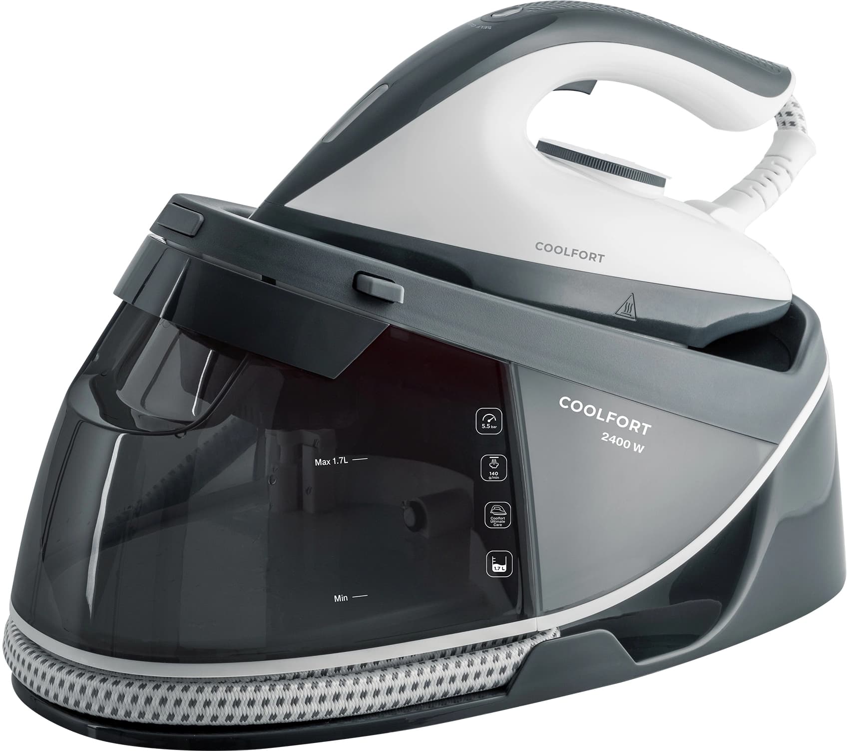 Парогенератор Coolfort CF-3420 2400Вт белый/серый - фото 4
