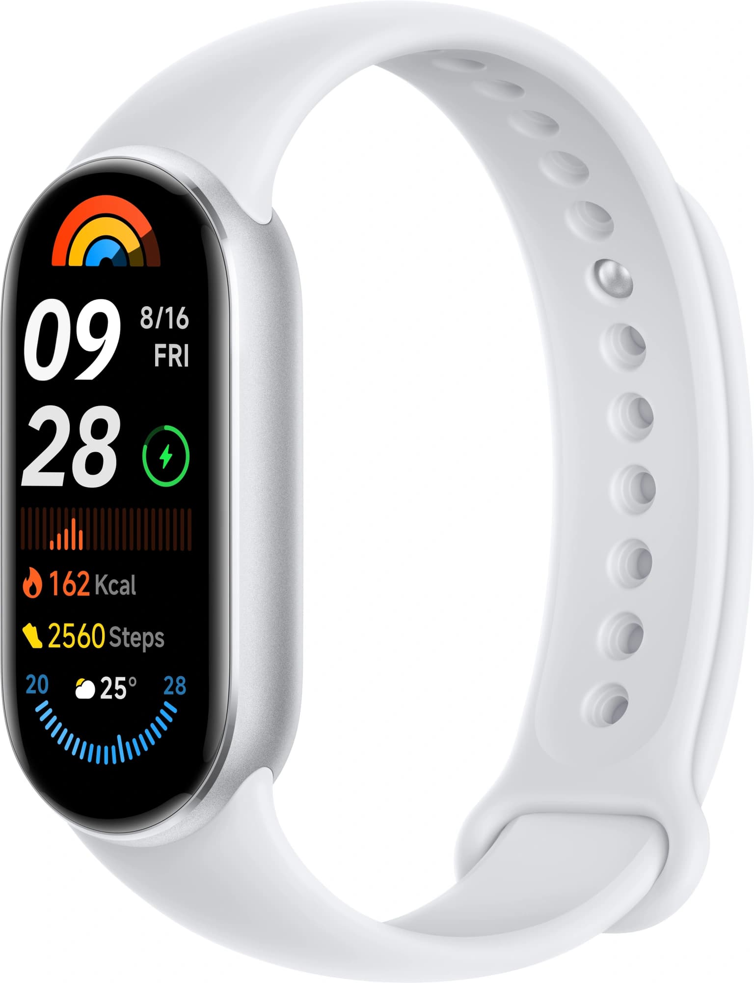 Фитнес-трекер Xiaomi Smart Band 9 AMOLED корп.:серебристый рем.:серебристый (BHR8340GL ) - фото 4