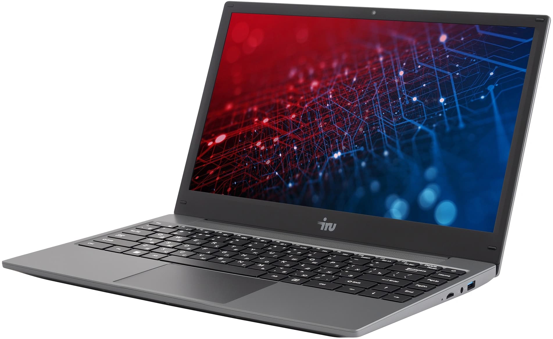 Ноутбук IRU Tactio 14ALH Core i5 1235U 16Gb SSD512Gb Intel UHD 14" IPS FHD (1920x1080) FreeDOS grey WiFi BT Cam 4000mAh (2058884) - фото 5