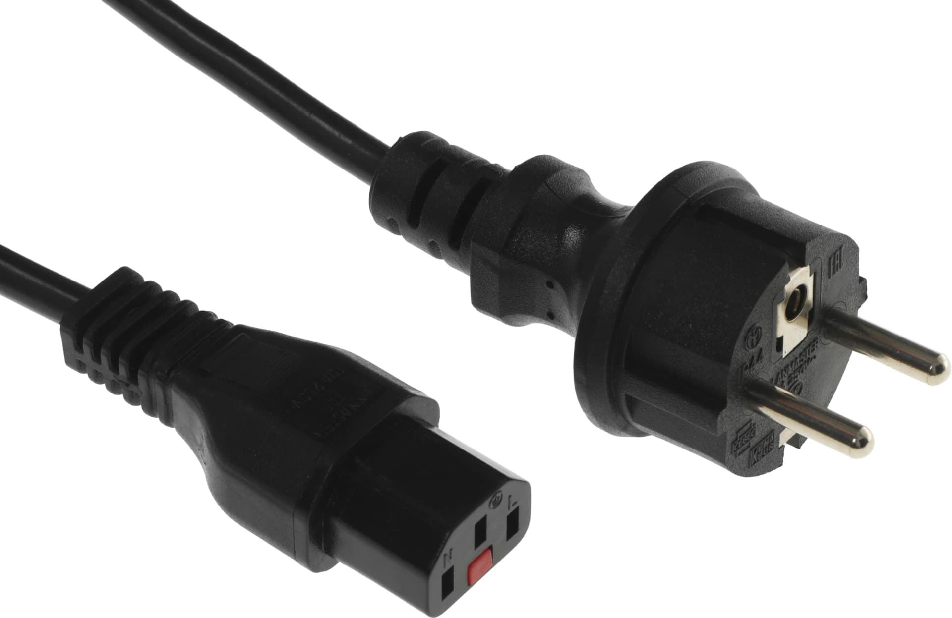 Шнур питания Lanmaster LAN-PP13L/SH-3.0-BK C13-Schuko проводник.:3x0.75мм2 3м 220В 10А черный - фото 4