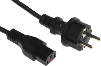 Шнур питания Lanmaster LAN-PP13L/SH-3.0-BK C13-Schuko проводник.:3x0.75мм2 3м 220В 10А черный - фото 5