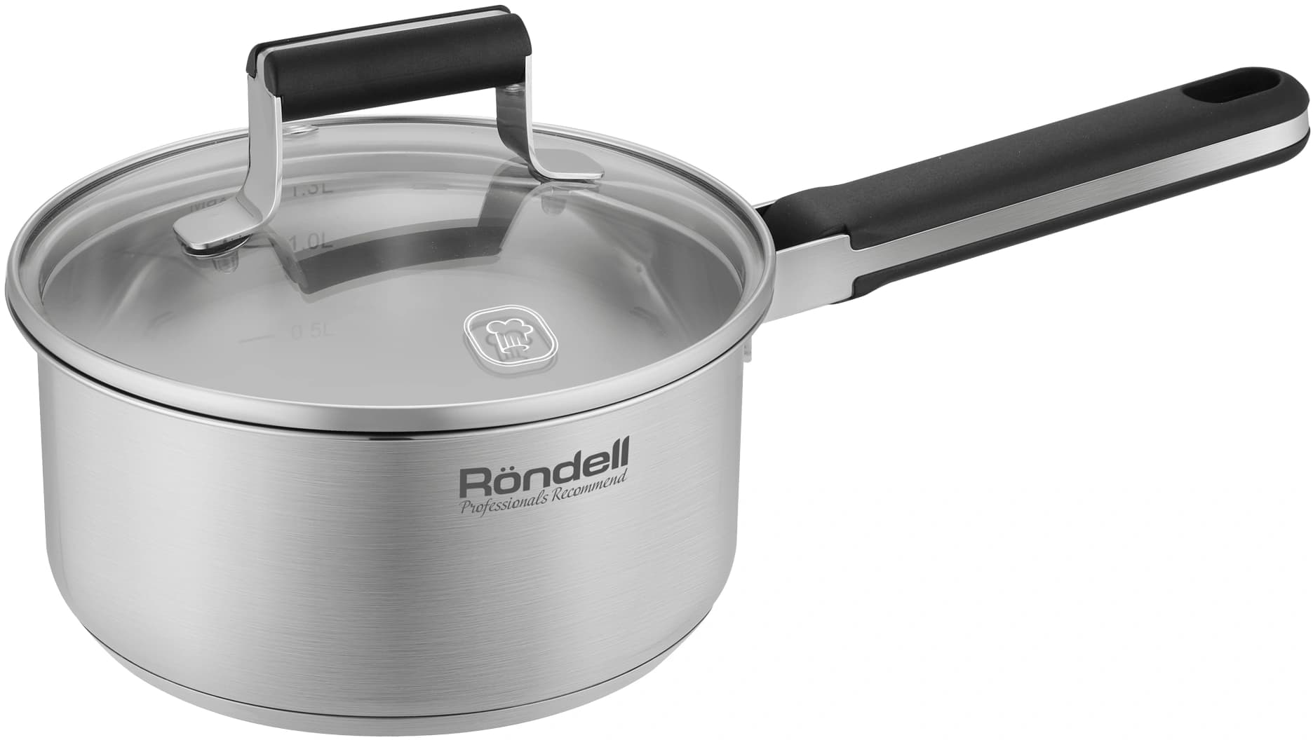 Ковш Rondell Bayoneta RDS-1806 1.3л. d=16см (с крышкой) стальной