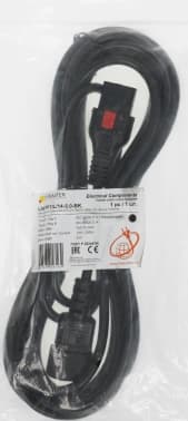 Шнур питания Lanmaster LAN-PP13L/14-5.0-BK C13-С14 проводник.:3x0.75мм2 5м 220В 10А черный - фото 2