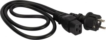 Шнур питания Lanmaster LAN-PP19/SH-1.0-BK C19-Schuko проводник.:3x1.5мм2 1.5м 220В 16А черный - фото 2